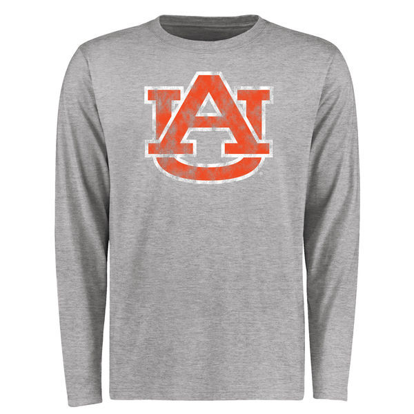 Men's Auburn Tigers Gray Orange College Hot Printing Football T-Shirts